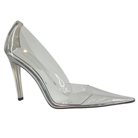 Good American Shoes - Good American Heels Womens Size 12 Clear Pump Cinder F*cking Rella $260 Nib